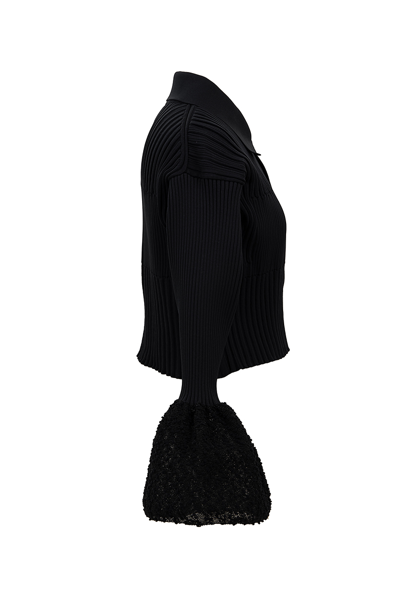 【タグ付き新品未使用】CFCL クロップドカーディガン ブラック フリーサイズ タグ付き新品未使用】CFCL クロップドカーディガン ブラック フリーサイズ